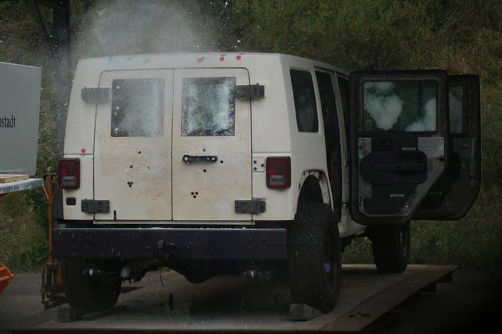 Jeep J8 Ballistic Tests
