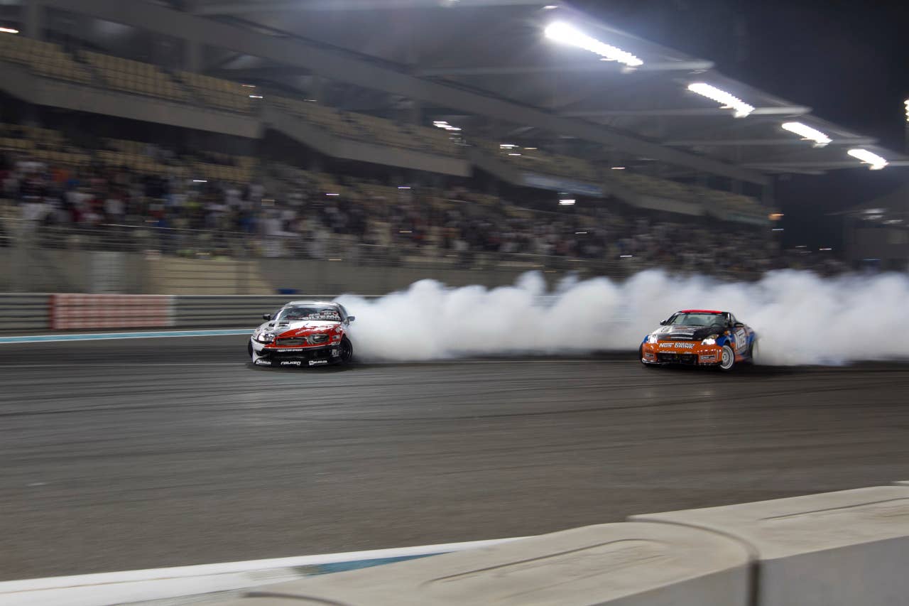 Formula Drift at Yas Marina Circuit in Abu Dhabi