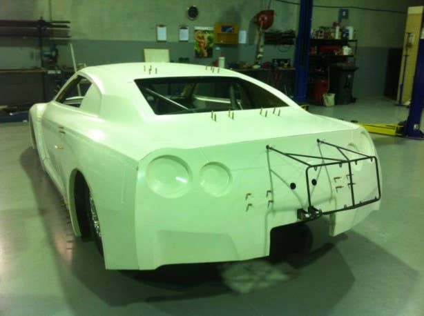 ITP Racecars Nissan GT-R Drag Racer carbon fiber body