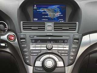 Acura is Honda's luxury brand. In typically humble Honda fashion, in the years since the first Acura debut in 1986, Honda has quietly expanded its line of high-quality premium automobiles. In addition to featuring one of the best audio systems (ELS Surround Sound), Acuras have optional features suited for traffic and weather junkies.Cost: Technology package, approximately $3000.Acura CarsAcura MDXAcura TL
