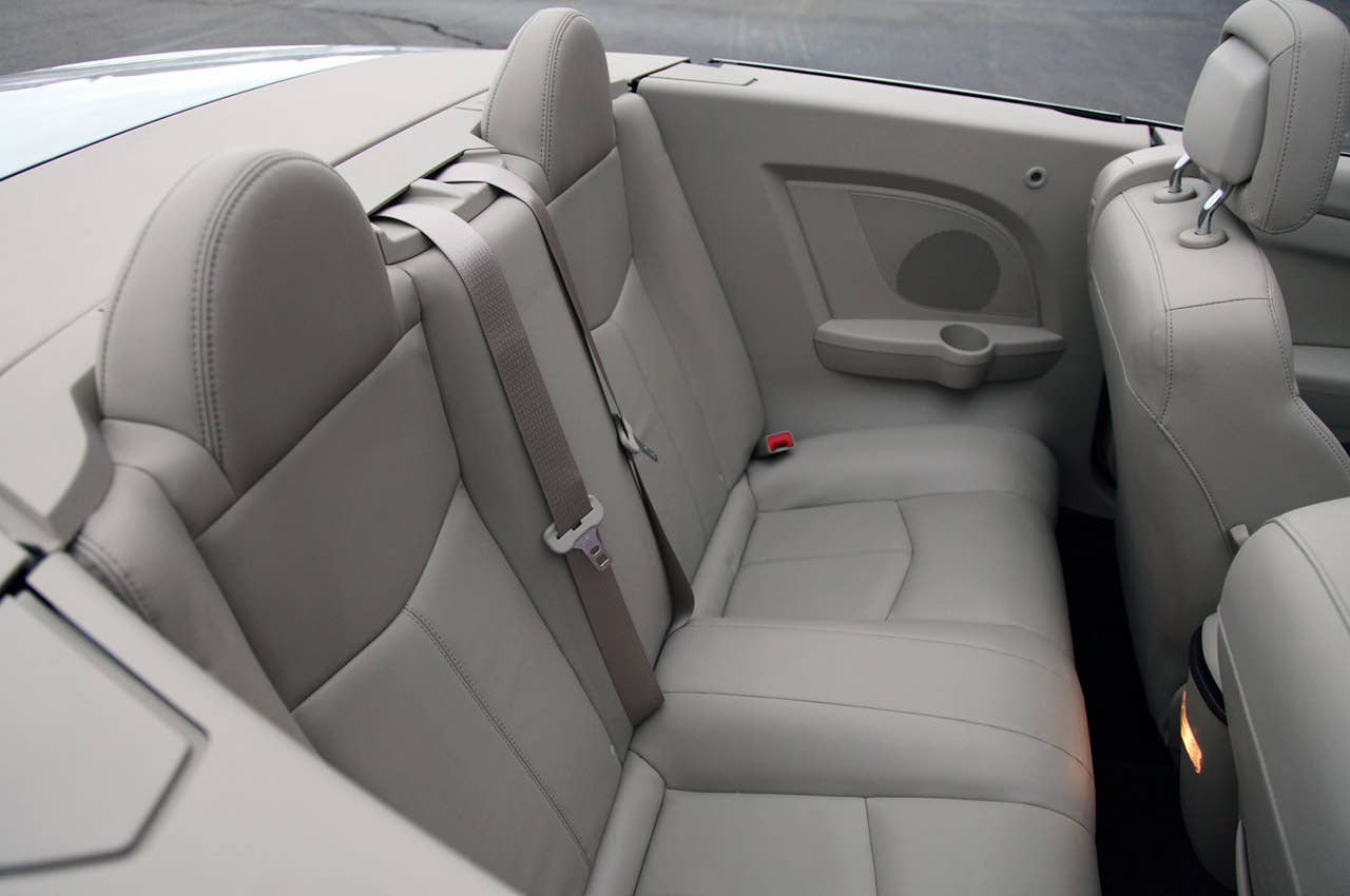 2011 Chrysler 200 Convertible rear seats