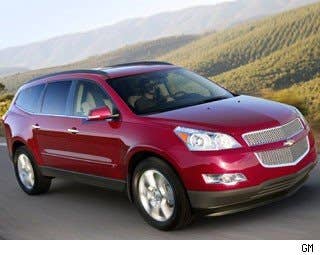 Shoppers may be surprised to learn that the 2012 Chevrolet Traverse is more spacious than its seemingly larger brother, the Chevy Tahoe. As you might expect, the V6-powered Traverse is also more fuel efficient.  The Traverse's interior is not as nice as the Tahoe, but it does have plenty of safety features: six airbags, StabiliTrak traction and stability control, OnStar telematics with emergency response services, a blind-spot monitor, and a rearview camera. Add to that list an IIHS Top Safety Pick award as well as a 5-Star overall crash-test rating from the NHTSA, and you have what amounts to one of the market’s safest SUVs.  Research the Chevrolet Traverse Chevrolet Traverse Photos & Information Chevrolet Traverse Specs Chevrolet Traverse Local Dealer Price Quote