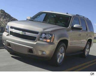 A shorter version of the Suburban, the 2012 Chevy Tahoe has rugged good looks and a lot of capability. The Tahoe is a true body-on-frame sport utility vehicle, meaning its ride is a bit bouncy over rough pavement. Yet for drivers who seek a big rig that also boasts a touch of green credibility, the Tahoe is available with a hybrid powertrain that delivers up to 23 mpg on the highway. Those are important points, though buyers on the hunt for a safe SUV will be more interested in the Tahoe’s overall 4-Star crash-test rating from the National Highway Traffic Safety Administration, as well as equipment that includes six airbags, OnStar with Automatic Crash Response, StabiliTrak, and a new trailer sway control feature. A blind-spot monitor is also a welcome addition. Research the Chevrolet Tahoe Chevrolet Tahoe Photos & Information Chevrolet Tahoe Specs Chevrolet Tahoe Local Dealer Price Quote