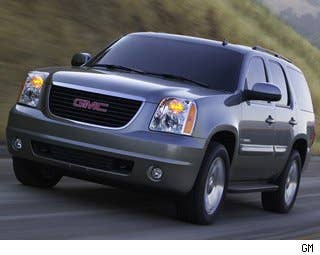 Rounding out the Vehix.com list is the 2012 GMC Yukon, which is identical to the Chevy Tahoe but with some extra chrome and wood bits and bobs. If you choose to check it out, you will see that it's features and engineering work to protect its passengers, as indicated by its overall 4-Star crash-test rating from the NHTSA. As is the case with its Chevrolet-badged counterpart, the GMC Yukon offers generous amounts of space and comfort with safety to match. Safety features include six airbags, OnStar with Automatic Crash Response, a blind-spot monitoring system, StabiliTrak, and a rearview camera. Research the GMC Yukon GMC Yukon Photos & Information GMC Yukon Specs GMC Yukon Local Dealer Price Quote
