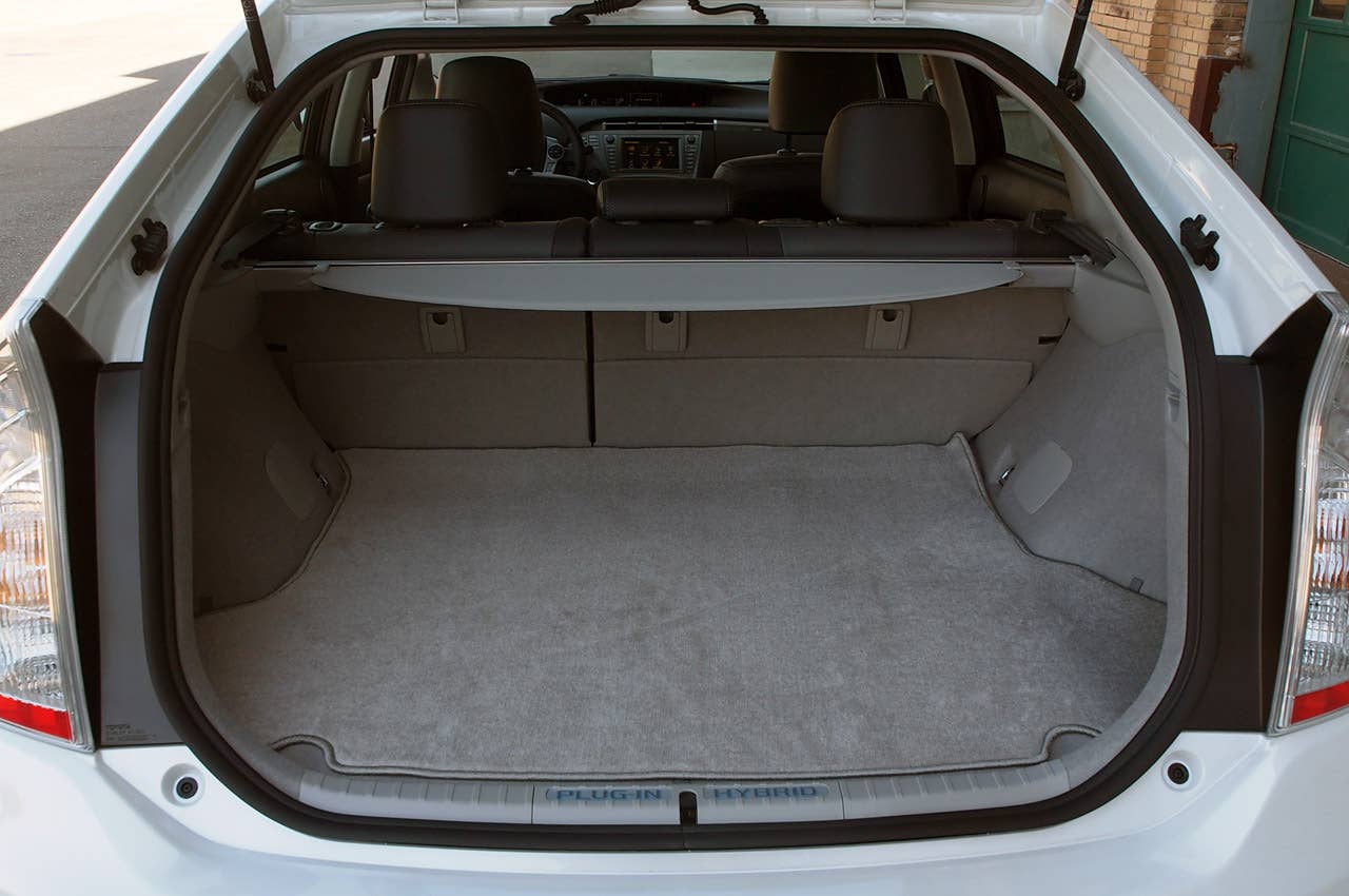 2012 Toyota Prius Plug-In rear cargo area