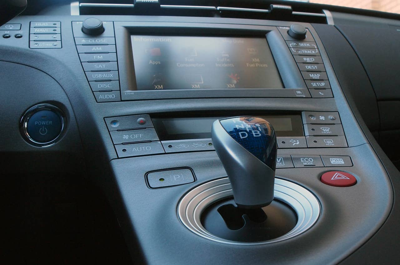 2012 Toyota Prius Plug-In gear selector