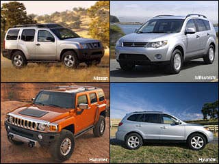 Rated on functionality (cabin features, off-road and on-road ability, strength and durability) and flexibility (their suitability for camping and boating, mountain biking and canoeing, or carrying different ratios of people to equipment), we aimed to provide a wide range of vehicle choices in body styles across the high, medium and low price ranges. Go on, urban weekender or undergrowth warrior, what's keeping you from hopping behind the wheel of one of these?More on AOLTop 10 Off-Road SUVsBest Selling Trucks and SUVsSummer Road Trip Tips