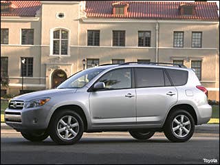 2008 Toyota RAV4 || Free Price QuotePerfect to get a few yards up that Mojave trailhead, the compact Toyota RAV4 also feels a lot more roomy than its "cute ute" monocoque exterior would have you believe. The 4WD model boasts combined gas consumption in the mid-20s MPG range, which eases any pain at the pumps while smoothing the worst of the desert rough. The V6 model can tow up to 3,500 lbs, and packs 37 cubic feet of rear cargo space.Research the 2008 Toyota RAV4Full OverviewCompare This CarGet a Free Price Quote