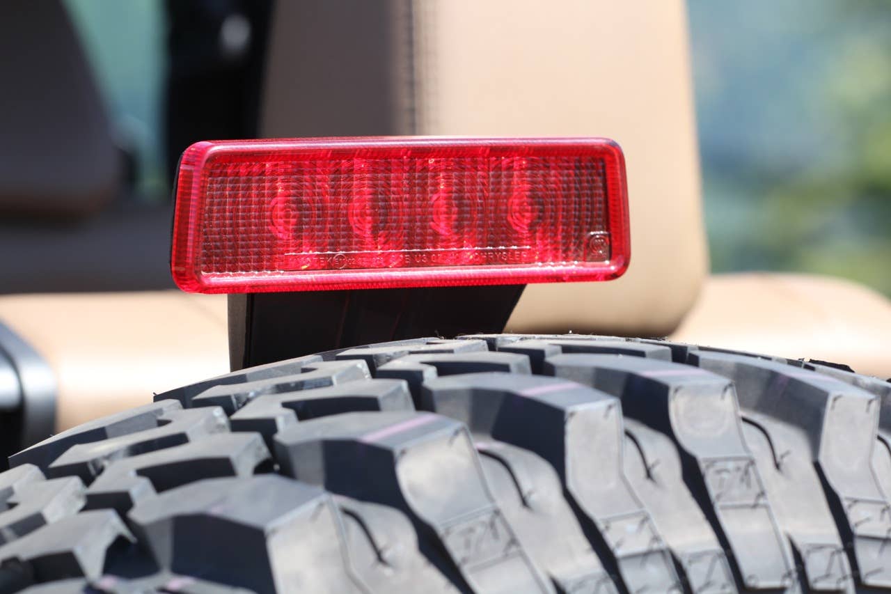 2012 Jeep Wrangler center-mounted stop lamp