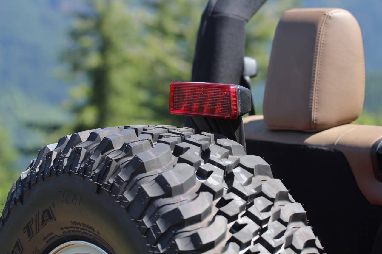 2012 Jeep Wrangler center-mounted stop lamp
