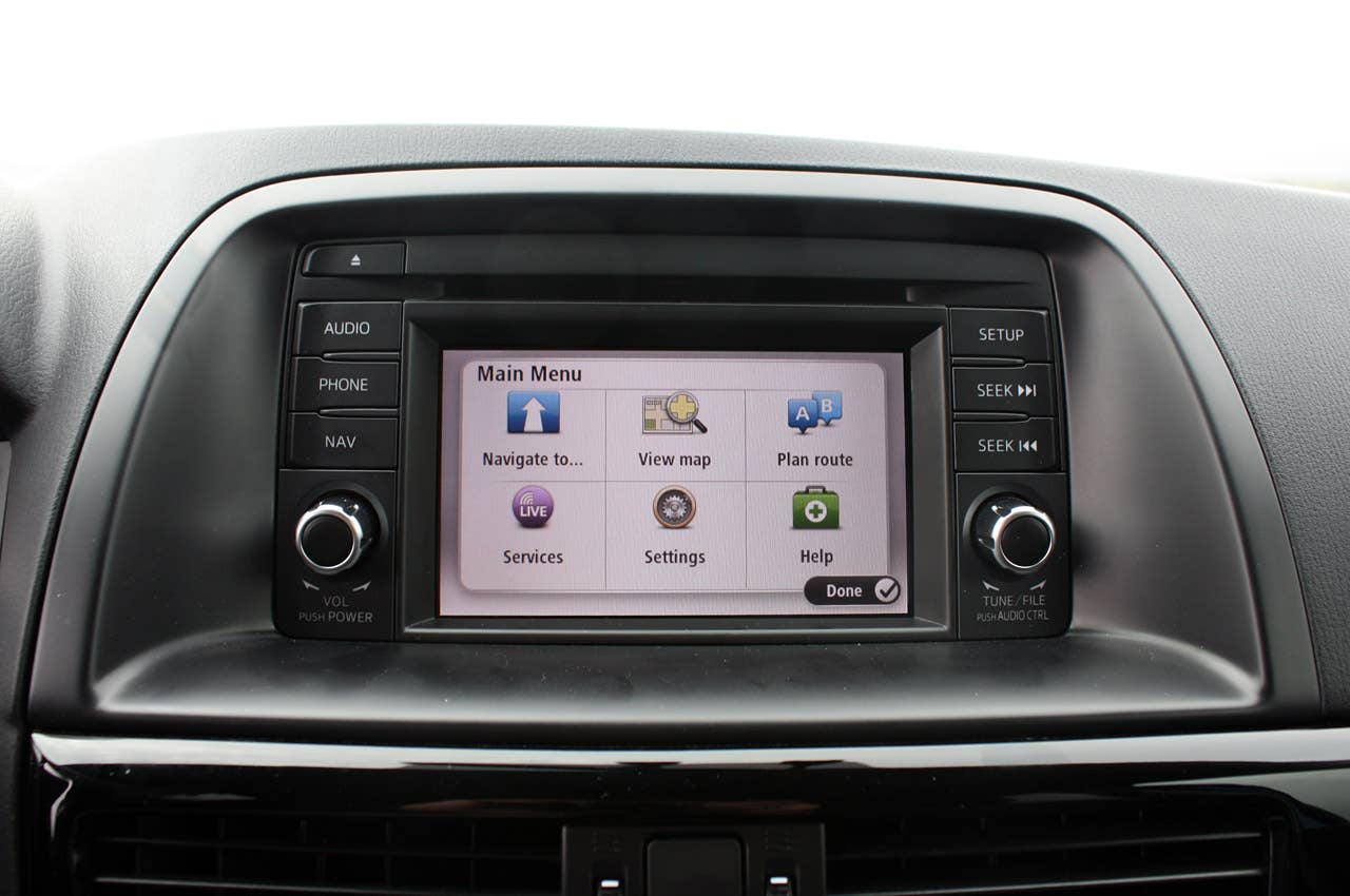2013 Mazda CX-5 multimedia system main menu