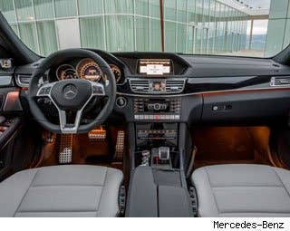 Sure, inside the E63 AMG there are all the luxury trappings you expect in a six-figure car. The black nappa leather upholstery gives the seats a sophisticated look and gentle feel. The Bang& Olufsen sound system contains 14 speakers. The AMG-specific analog clock is the centerpiece of the dashboard.  Those features are highly enjoyable, but don’t necessarily put Mercedes-Benz anywhere except in step with its competition.  What may set the AMG apart is its egregiously enjoyable adaptive seat assist. With a bladder inside, the seats bulge or contract around the sides of driver’s midsection to offer support while screeching around hairpin turns.  Descending the back side of Monserrat, there were untold number of hairpin turns on which to enjoy this feature. You don’t really know what you’re missing, until the Mercedes-Benz seat is hugging your body and keeping it aligned, almost mocking the horizontal pull of G-forces.  Active seat assist may be the most luxurious and unimportant seat innovation since the advent of seat warmers.