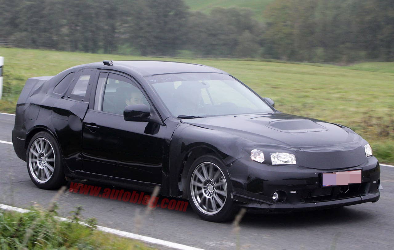 Subaru FT-86 STI Spy Shots front 3/4