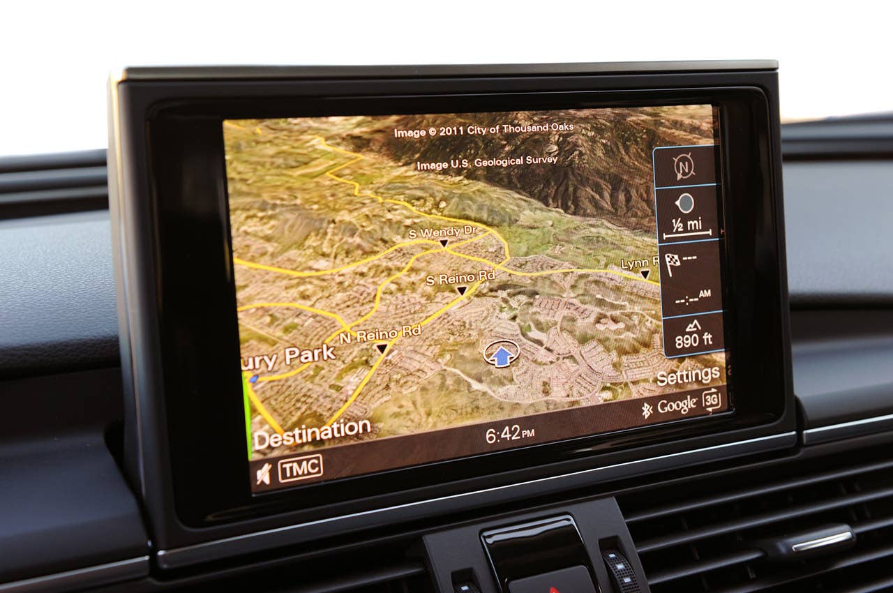 2012 Audi A7 3.0T navigation system