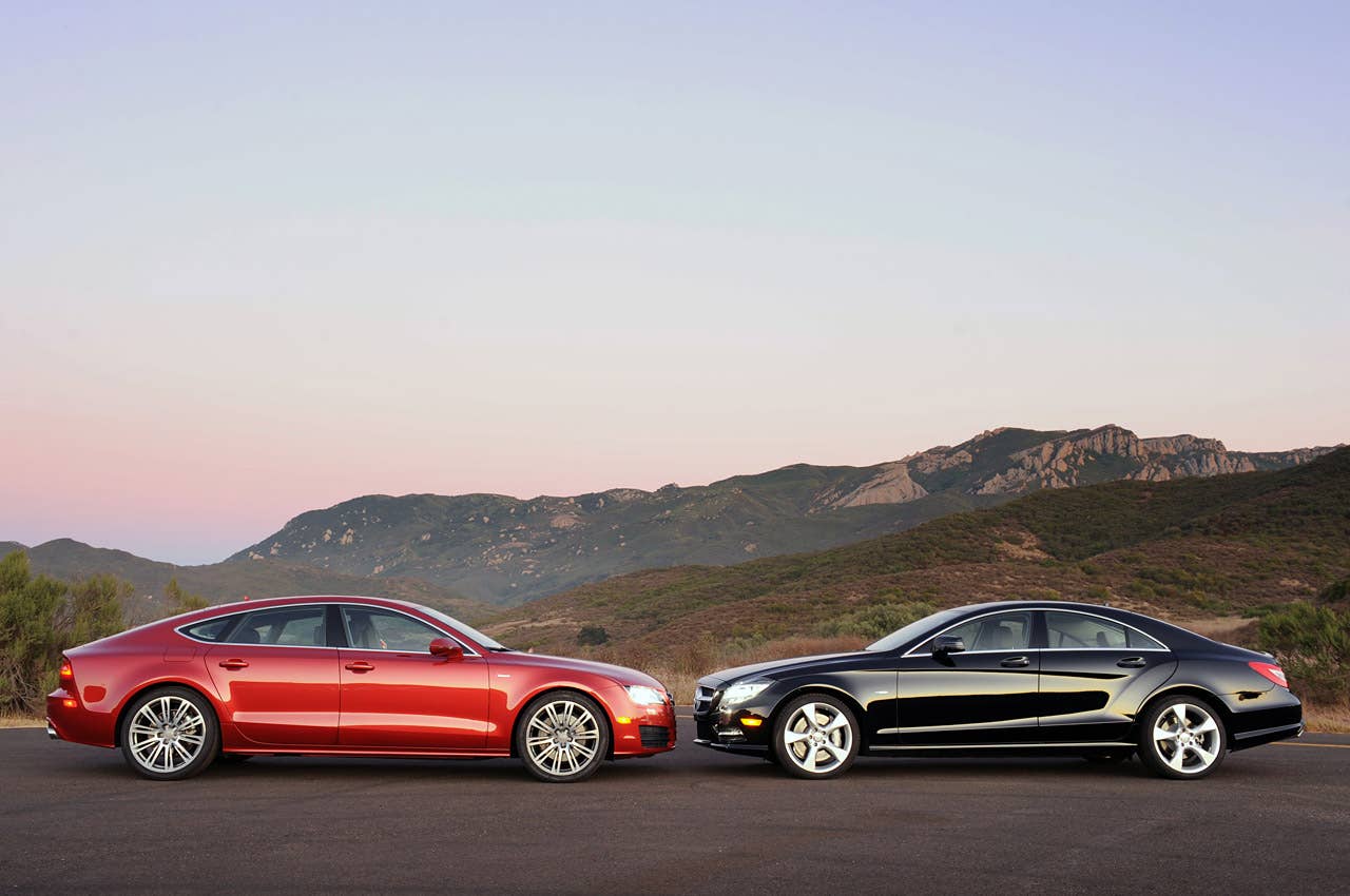 2012 Audi A7 3.0T and 2012 Mercedes-Benz CLS550