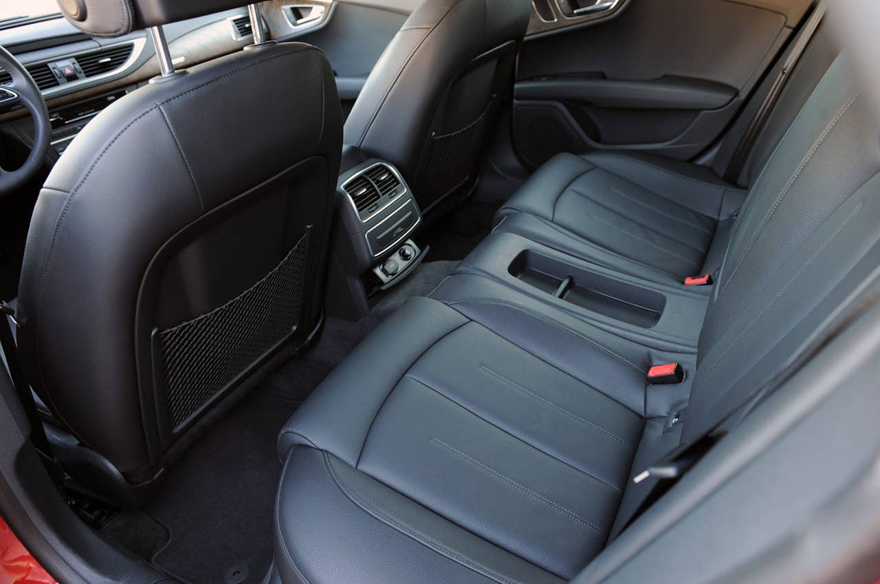 2012 Audi A7 3.0T rear seats