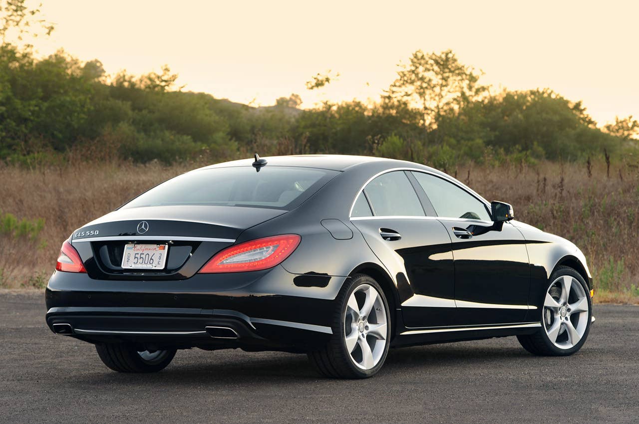 2012 Mercedes-Benz CLS550 rear 3/4 view