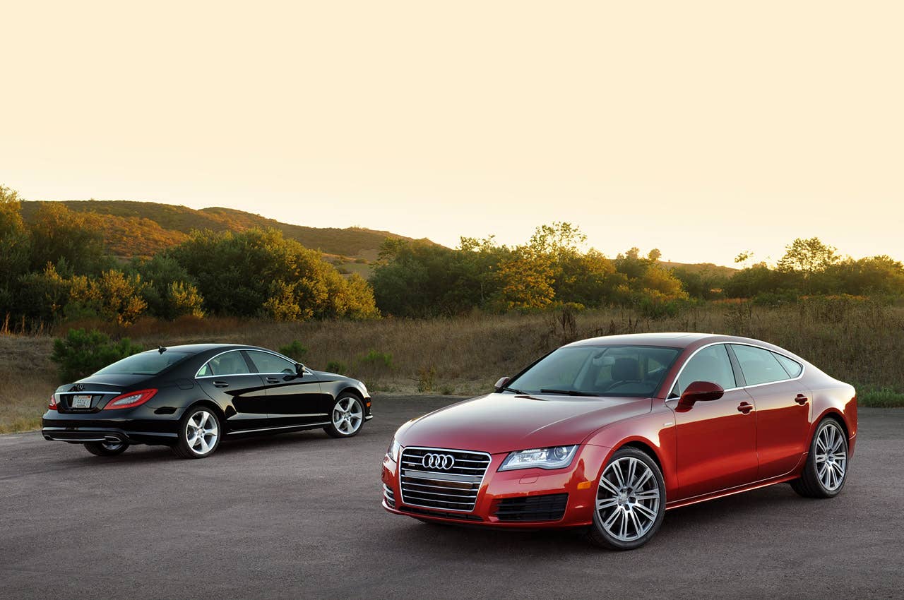 2012 Audi A7 3.0T and 2012 Mercedes-Benz CLS550