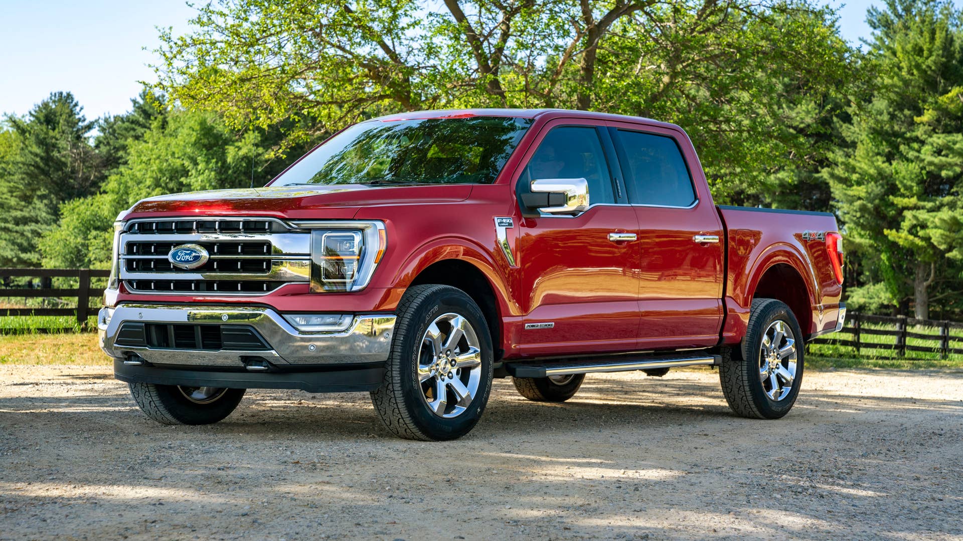 All-new F-150 Lariat in Rapid Red Metallic Tinted Clearcoat.