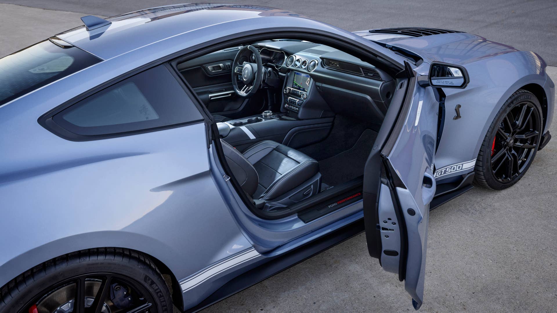Preproduction model shown. Available spring 2022. GT500 and Shelby are registered trademarks of the Carroll Hall Shelby Trust.