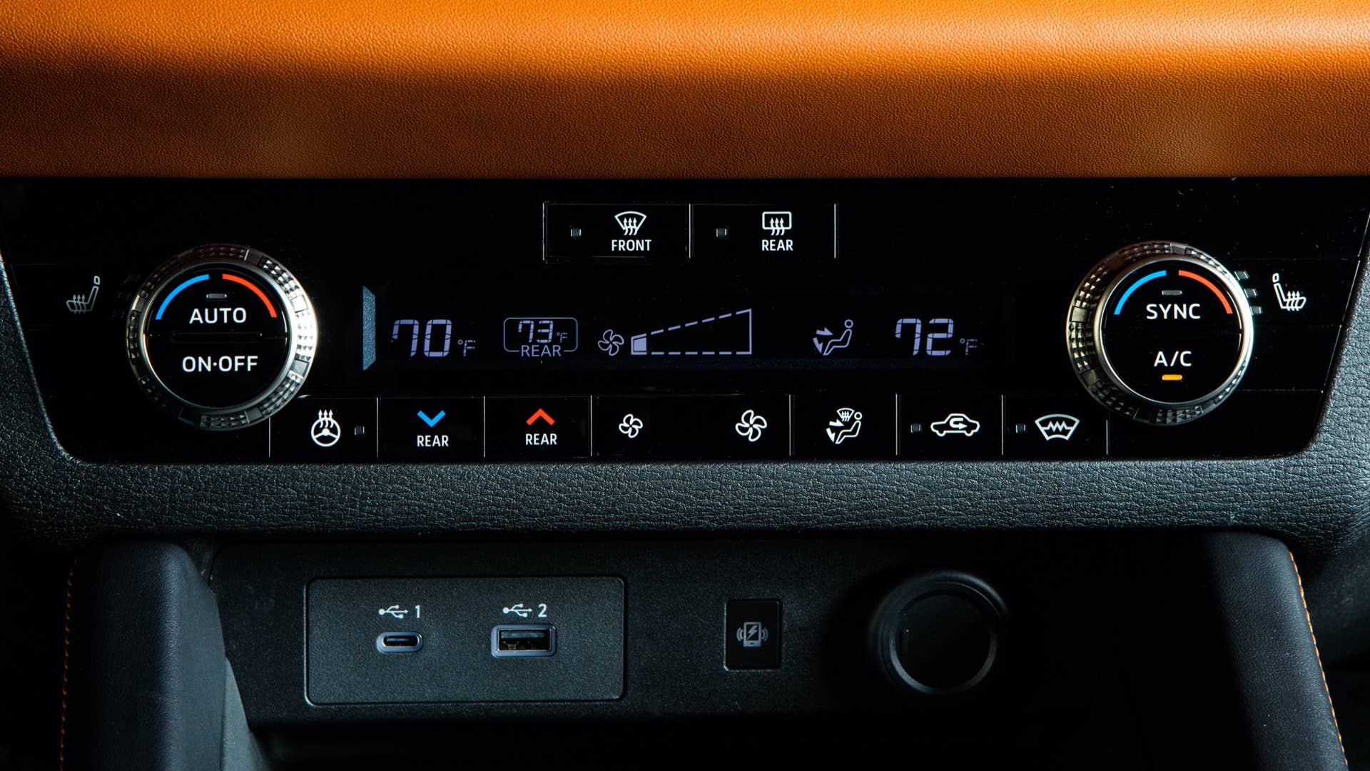2022 Mitsubishi Outlander interior detail shot
