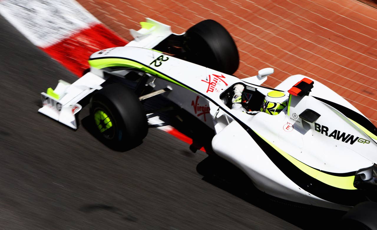 MONTE CARLO, MONACO - MAY 24: Jenson Button of Great Britain and Brawn GP drives on his way to winning the Monaco Formula One Grand Prix at the Monte Carlo Circuit on May 24, 2009 in Monte Carlo, Monaco. (Photo by Clive Mason/Getty Images)