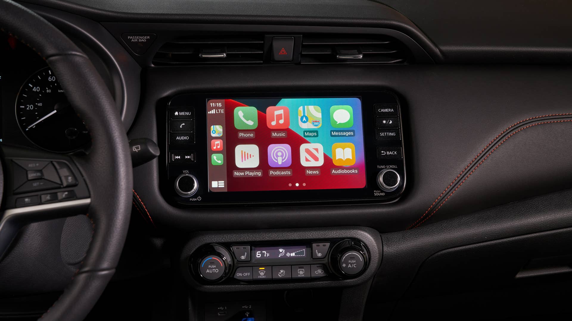 The redesigned 2021 Nissan Kicks has been updated to provide even more features, technology, customized style and value that buyers are seeking in a compact crossover. New changes include standard Apple CarPlay® and Android Auto™, a refreshed exterior styling with a bold new “Double V-motion” grille and an updated interior with a new center console, new seating and trim materials.