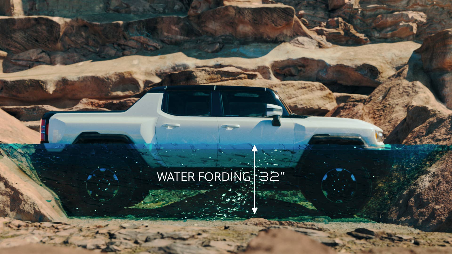 The GMC HUMMER EV is designed to be an off-road beast, with all-new features developed to conquer virtually any obstacle or terrain.