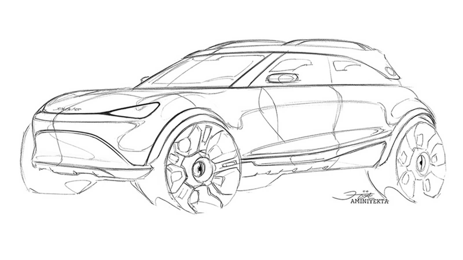 Smart crossover concept drawing
