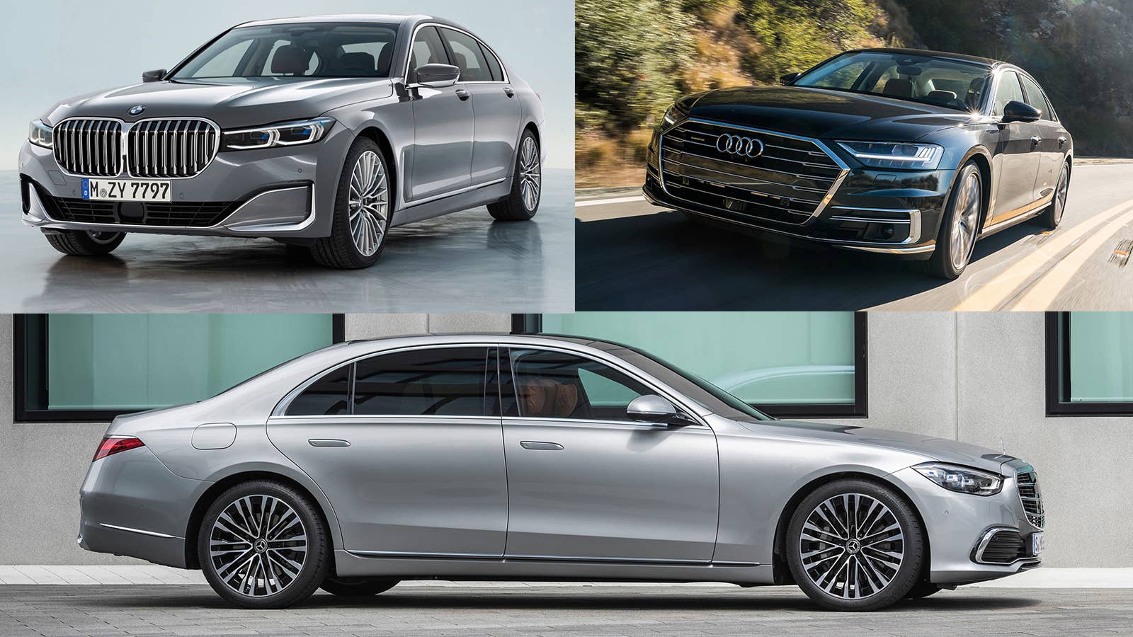 BMW 7 Series, Audi A8 L, Mercedes-Benz S-Class