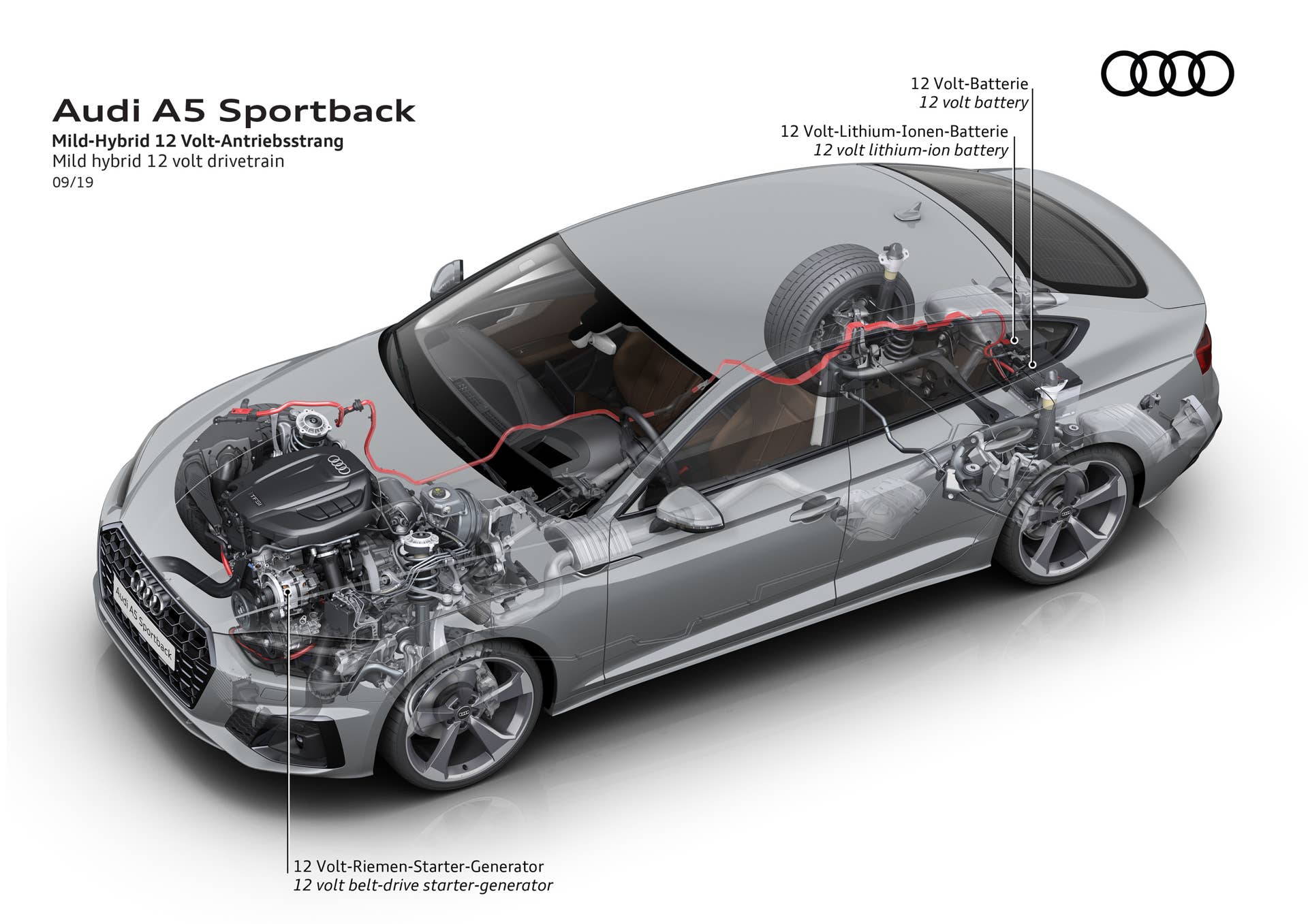 Mild hybrid 12 volt drivetrain