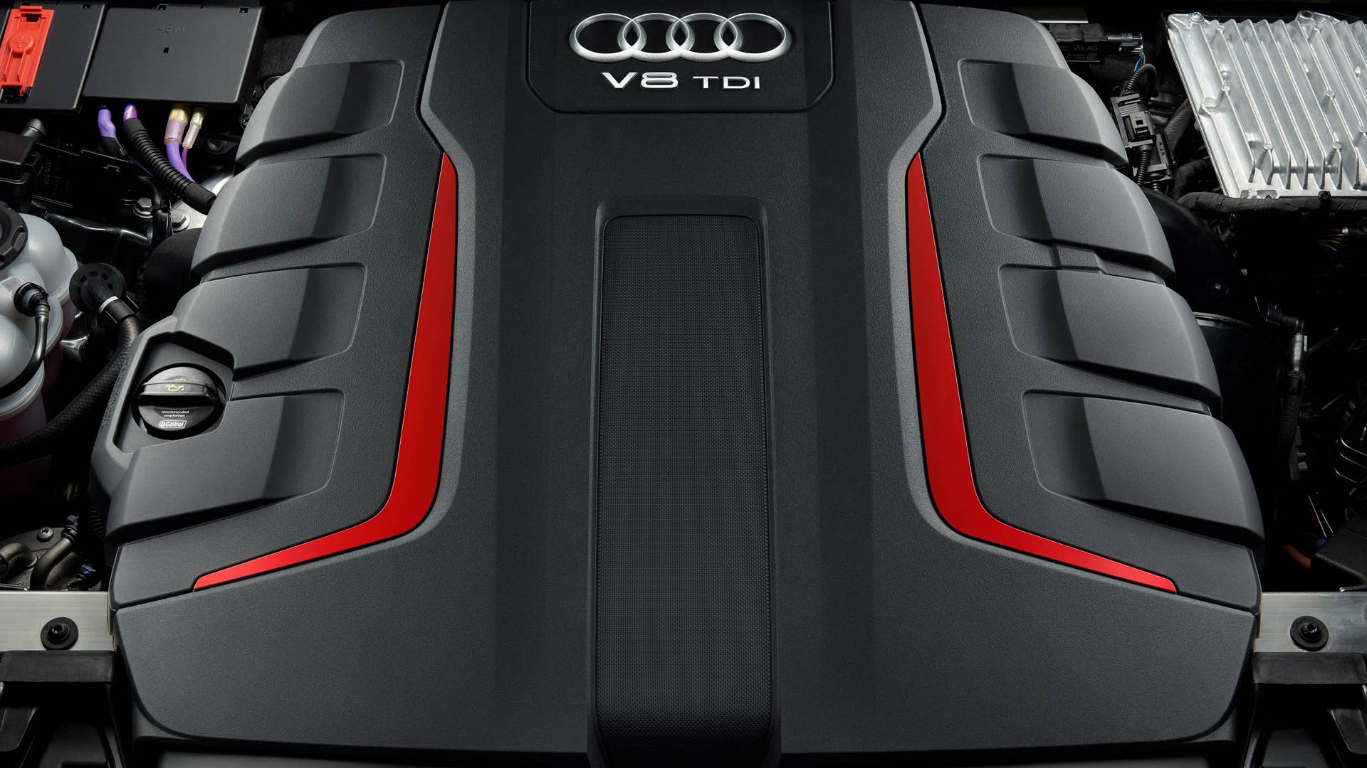 Audi SQ8 TDI Engine compartment