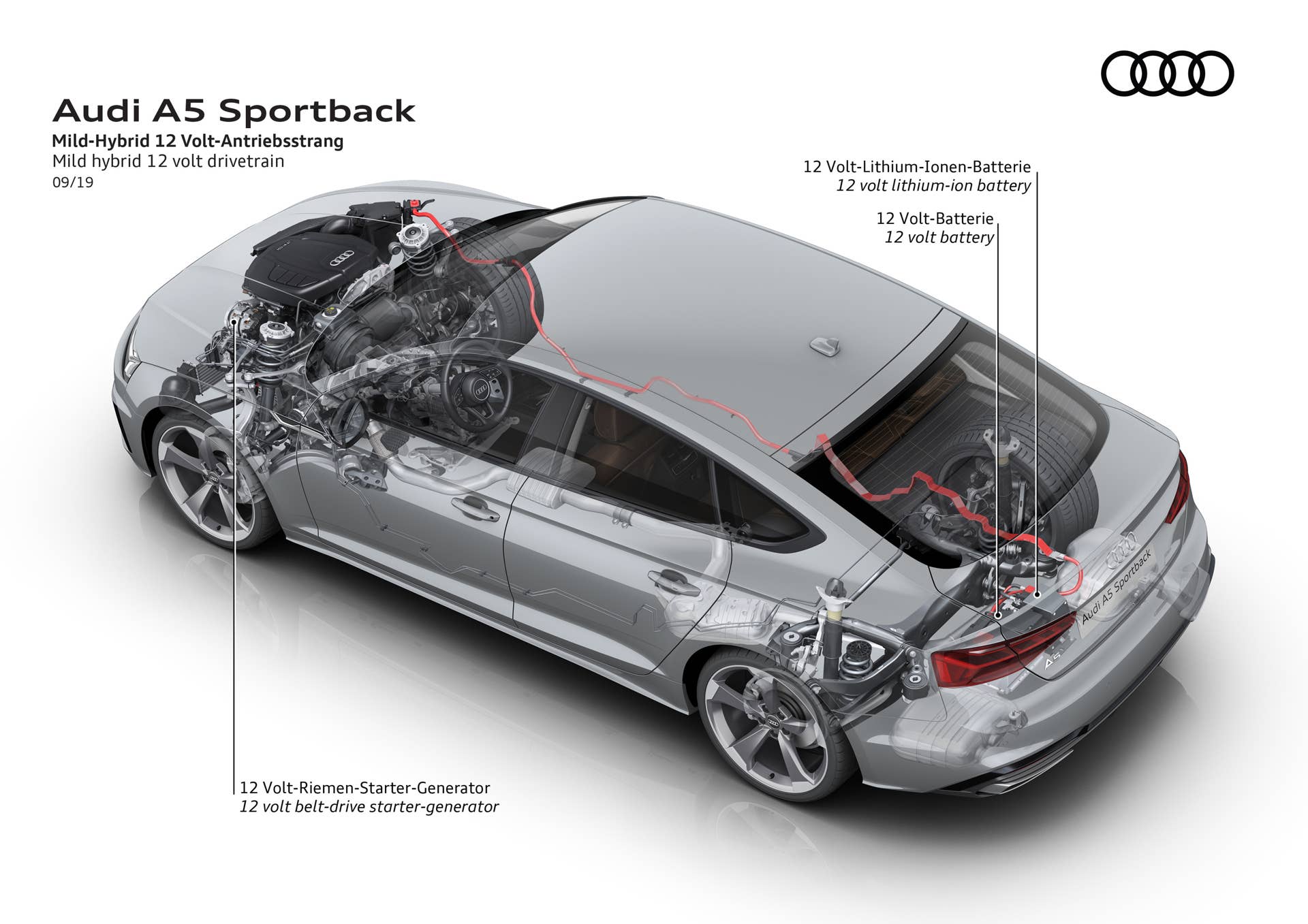 Mild hybrid 12 volt drivetrain