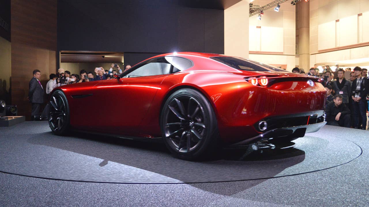 mazda rx-vision concept rear blurry