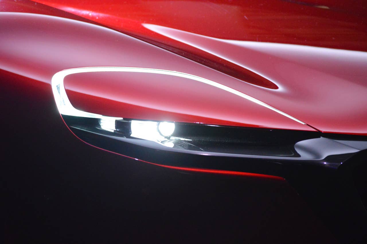 mazda rx-vision concept headlight