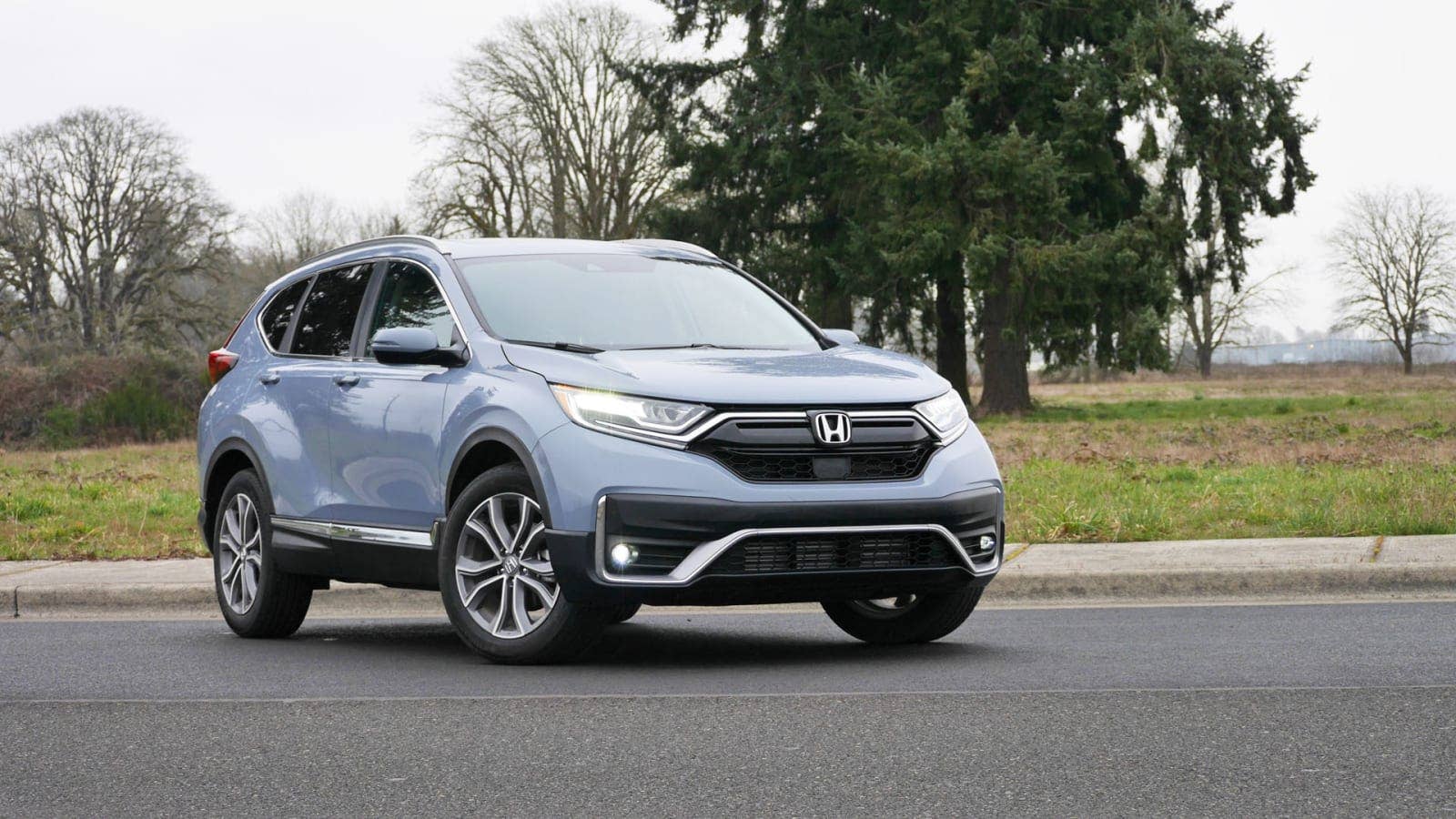 2021 Honda CR-V Touring in light blue