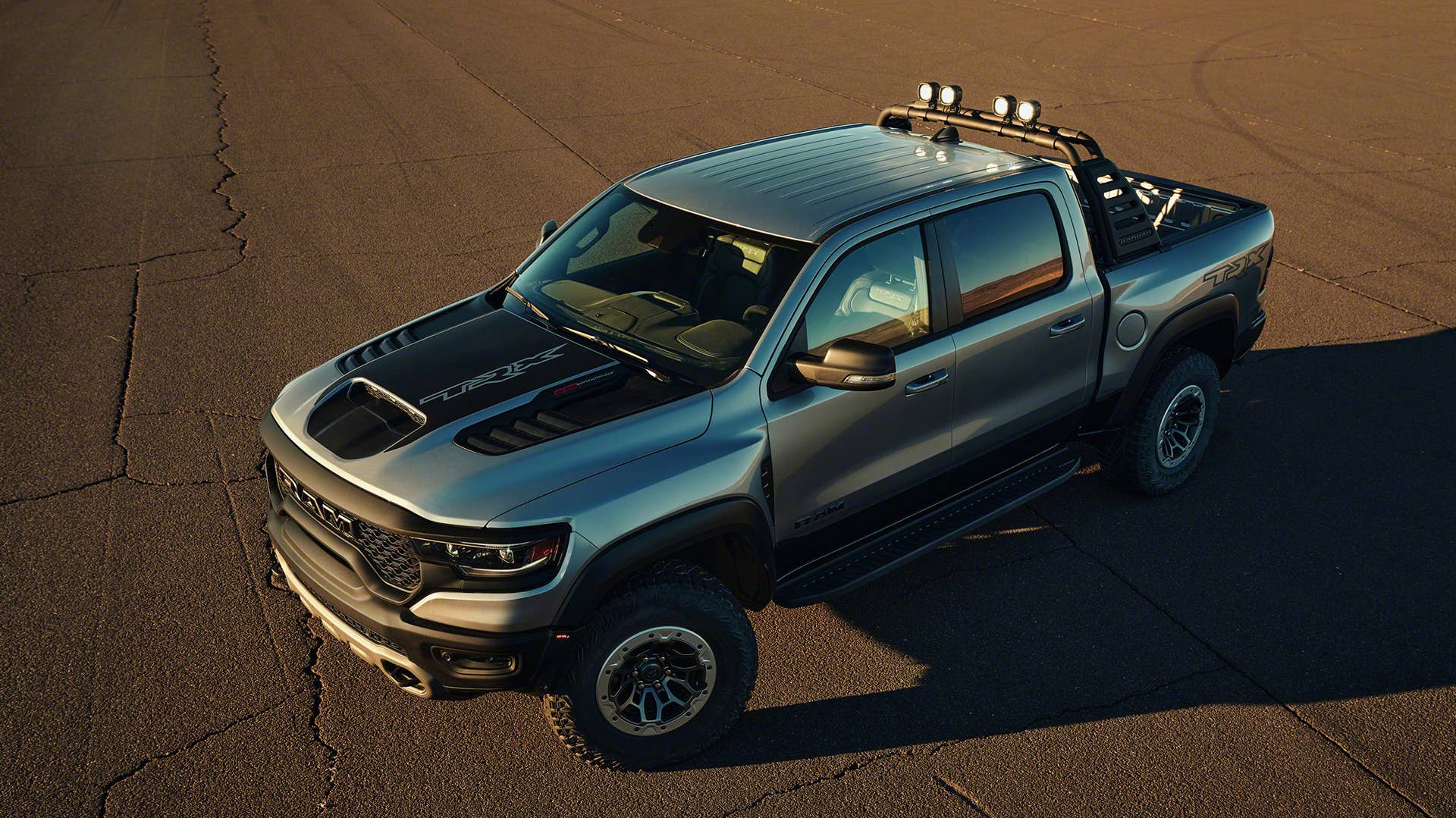 2021 Ram 1500 TRX front 3/4 overhead