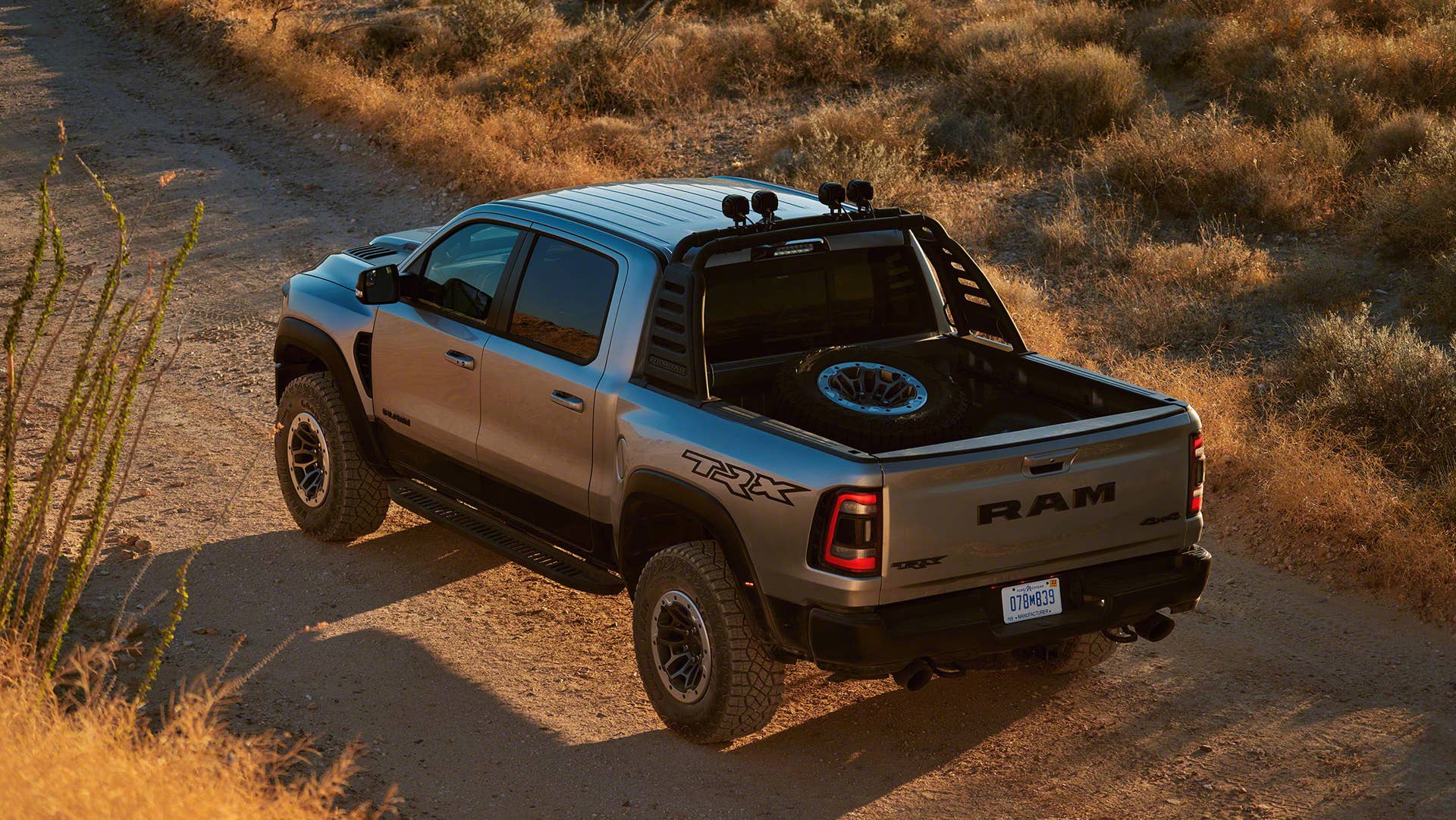 2021 Ram 1500 TRX rear 3/4 overhead