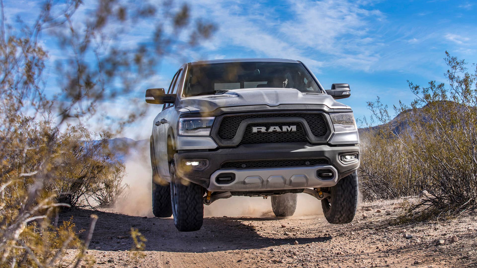 The off-road-oriented Ram Rebel has special styling and equipment.