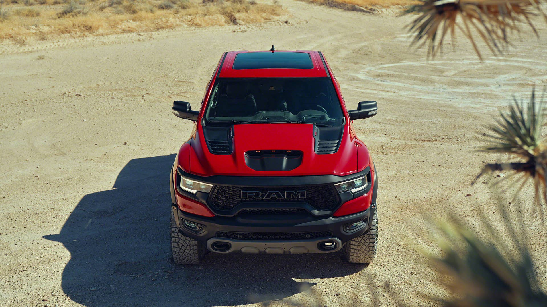 2021 Ram 1500 TRX front head-on overhead