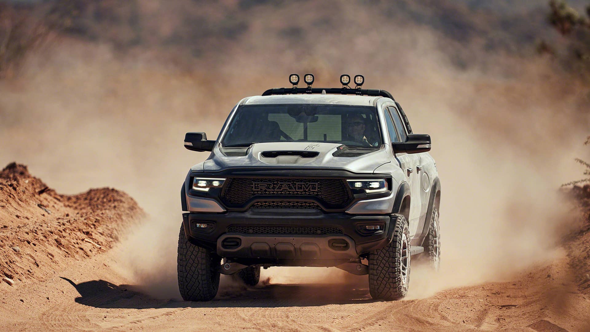 2021 Ram 1500 TRX front 3/4 in motion