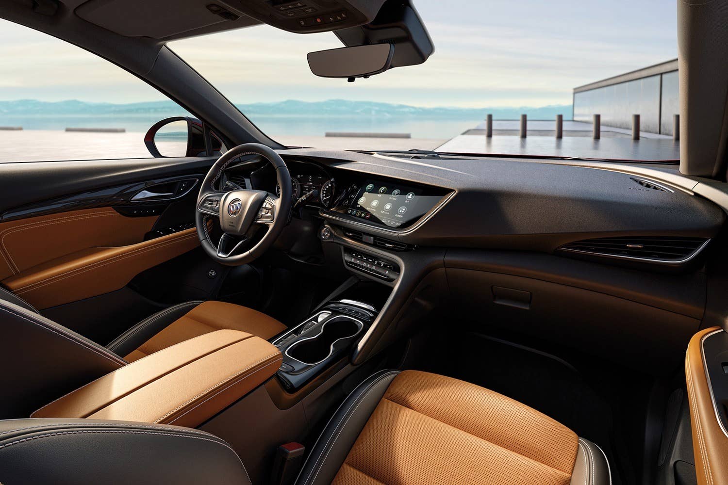 Buick designs an interior handsome enough to match the exterior of the new 2021 Envision.