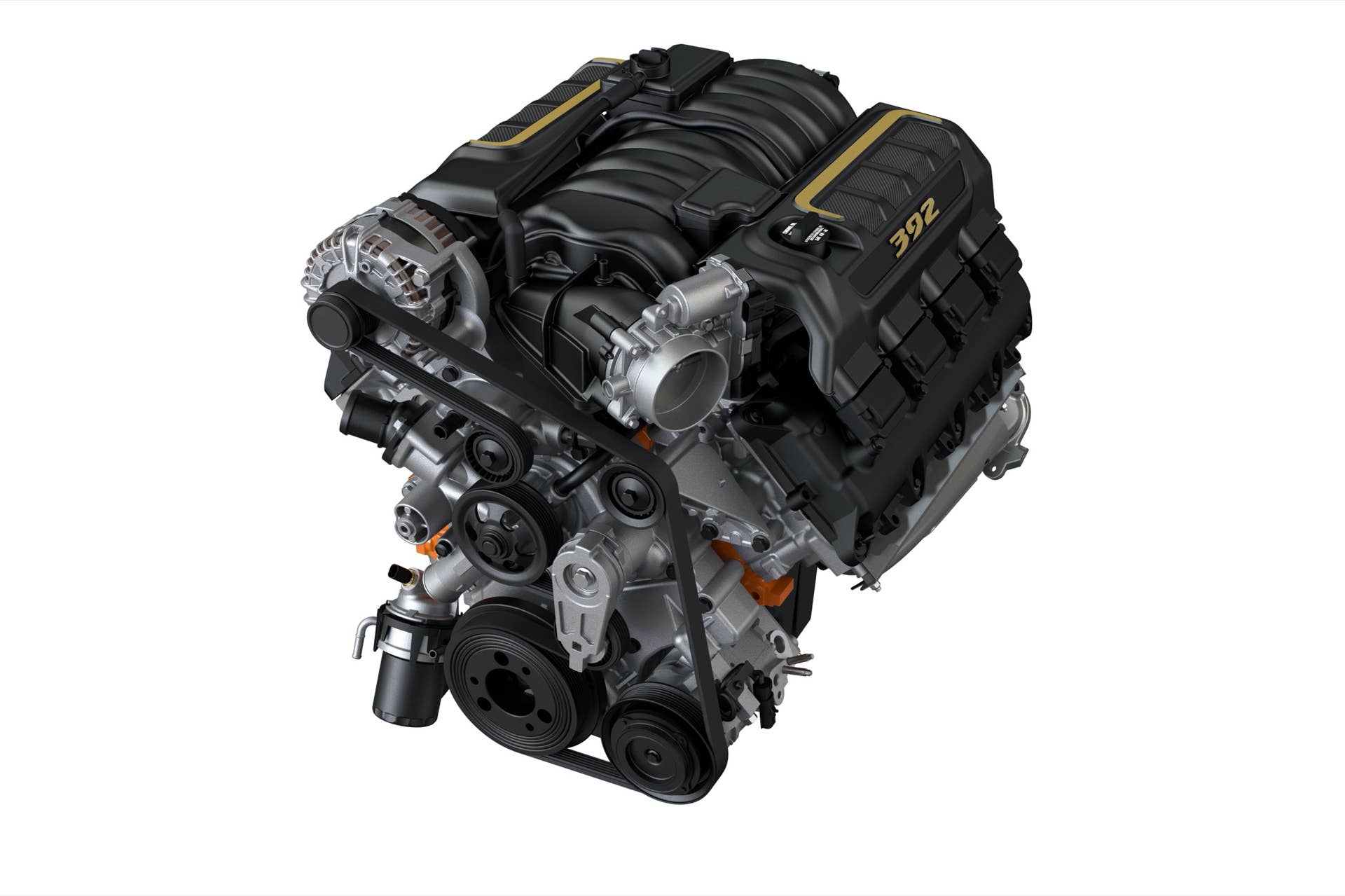 2021 Jeep Wrangler Rubicon 392 isolated engine