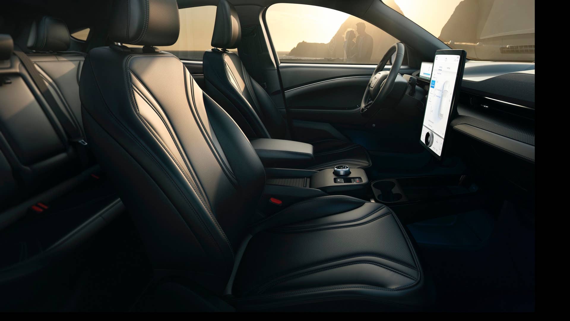 Everywhere inside, the Mustang Mach-E represents a fusion of sleek, modern design and smart functionality.