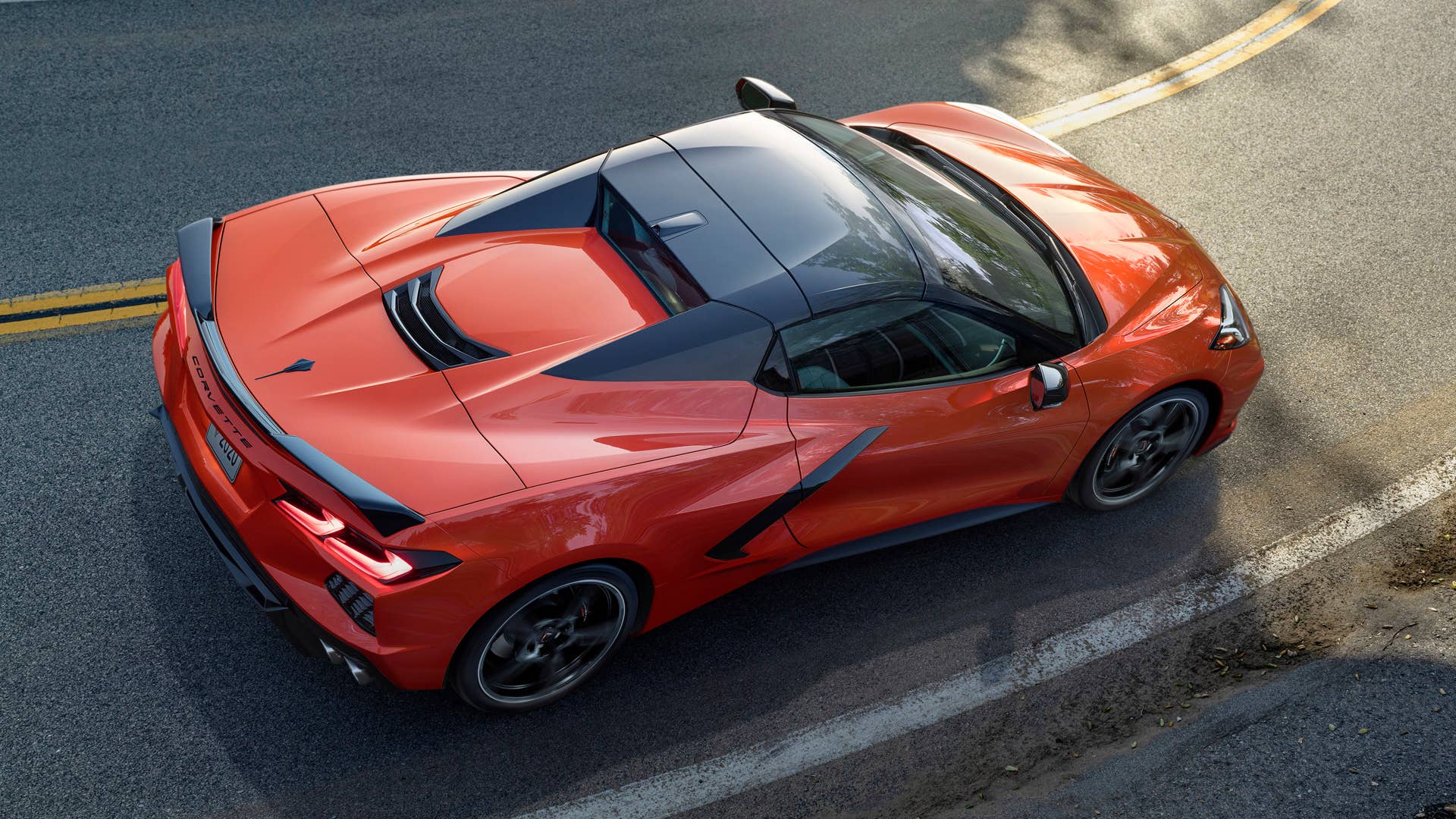 2020 Chevrolet Corvette Stingray Convertible in orange