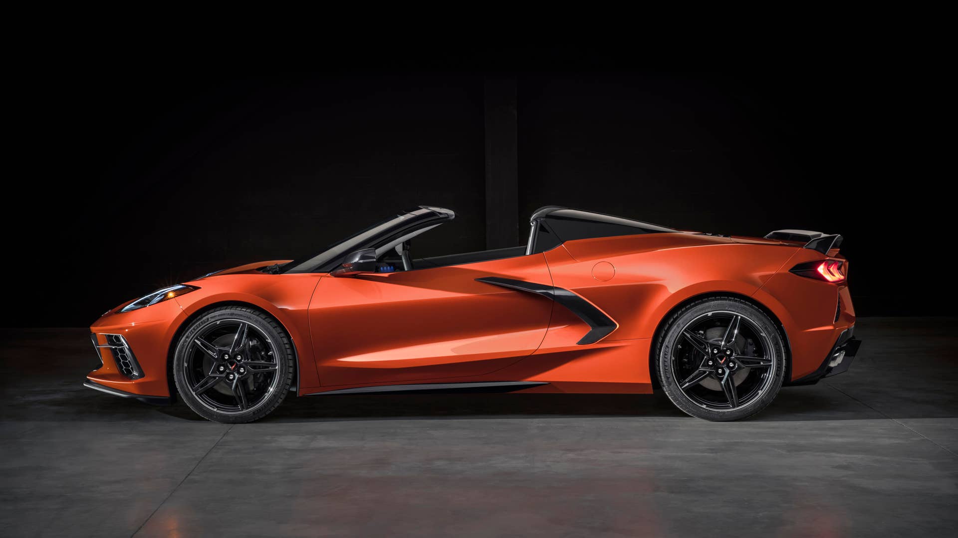 2020 Chevrolet Corvette Stingray Convertible in orange