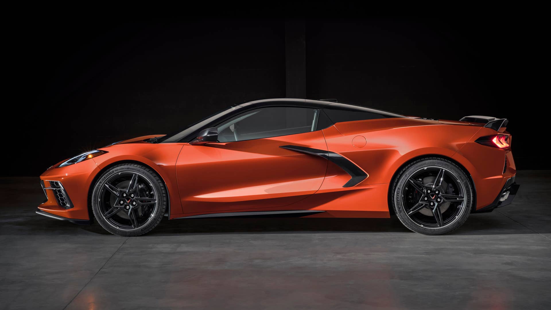 2020 Chevrolet Corvette Stingray Convertible in orange