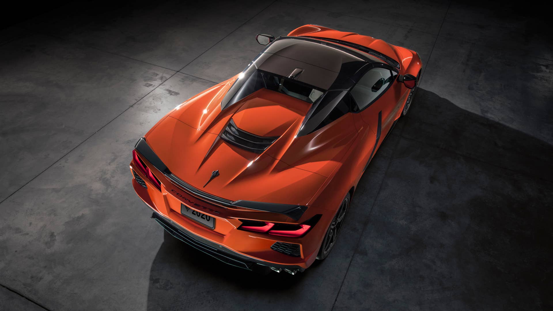 2020 Chevrolet Corvette Stingray Convertible in orange