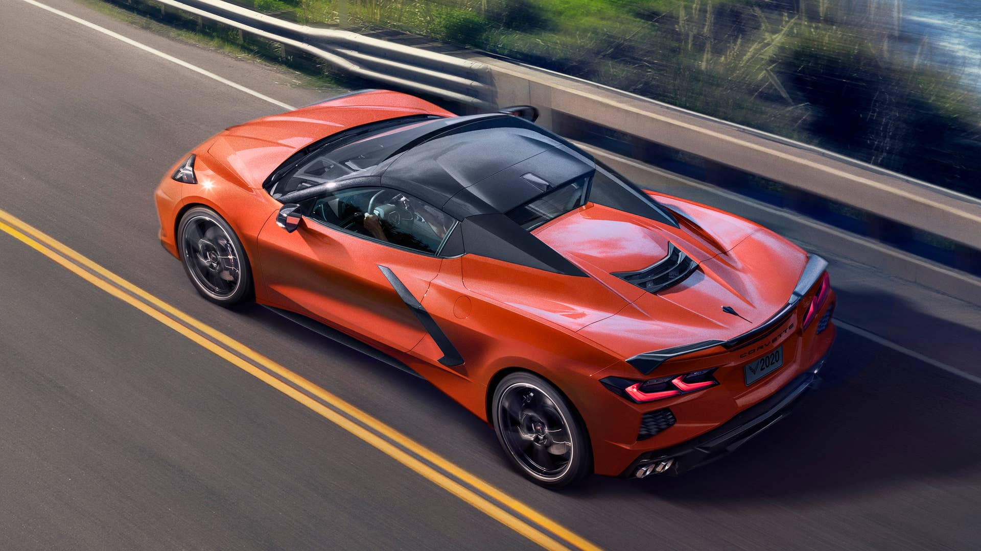 2020 Chevrolet Corvette Stingray Convertible in orange