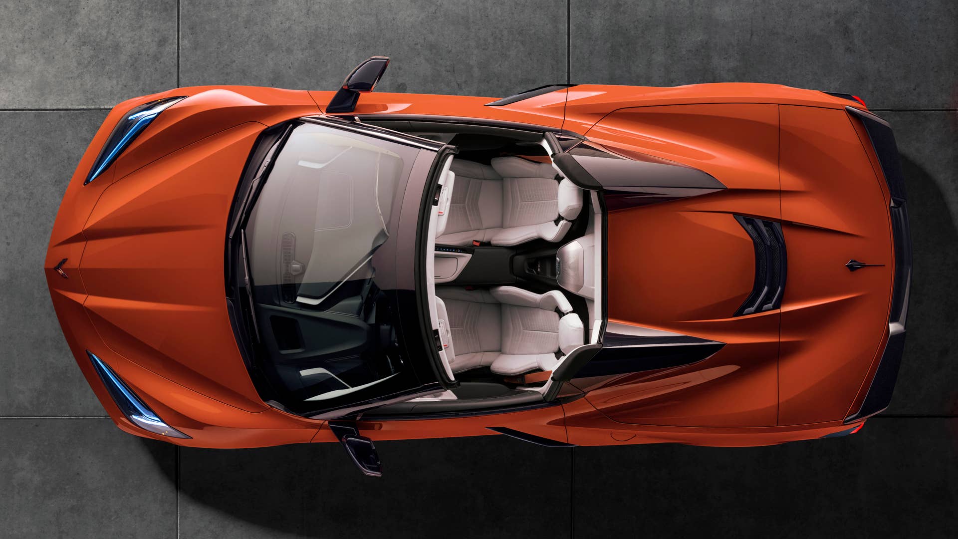 2020 Chevrolet Corvette Stingray Convertible in orange